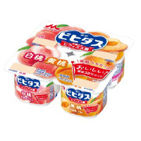 ビヒダスヨーグルト 白桃＋黄桃 4ポット