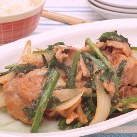 豚肉とにらのソテー