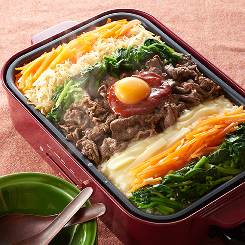 ホットプレートひとつで簡単!石焼風ビビンバ