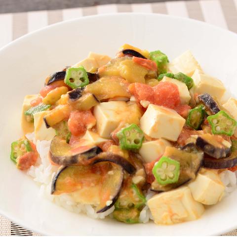 豆腐と夏野菜のイタリアンどんぶり~適塩~