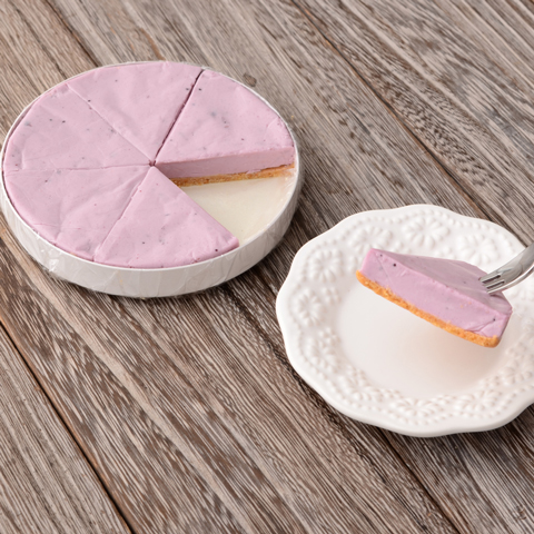 パッケージ容器で簡単!本格チーズケーキ(ブルーベリー)